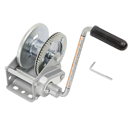 Draw-Tite 1500LB STANDARD SERIES TRAILER WINCH W/SELF ACTIVATING BRAKE (CABLE NO KR15000301